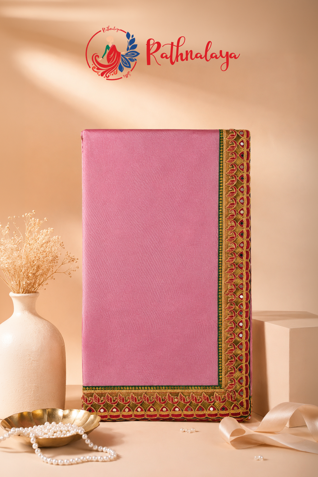 Blush Heritage Silk Saree