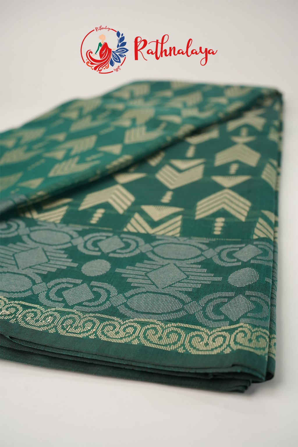 Mayura Teal Weave Saree