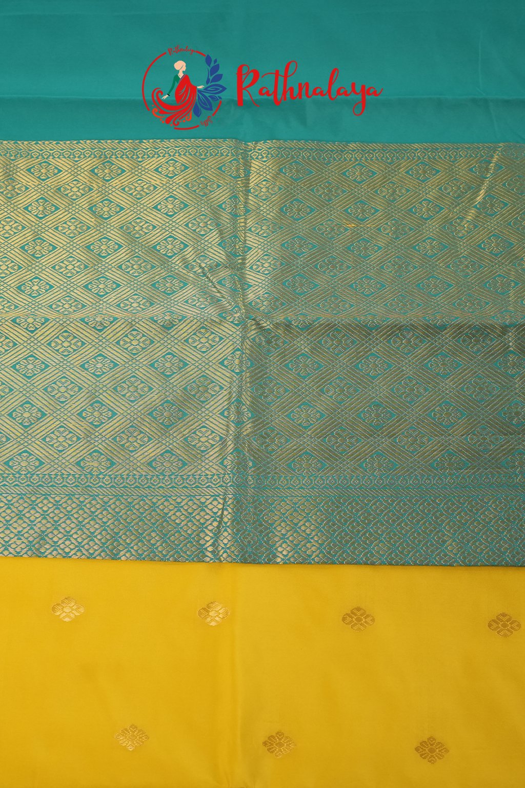 Golden Mustard Elegance Saree