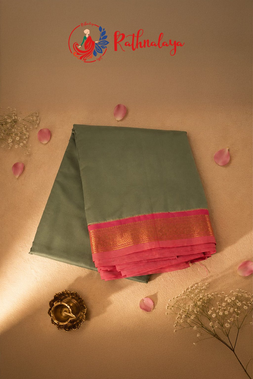 Sage Green Royale Saree